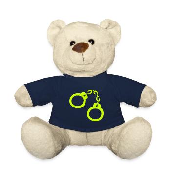 Handschellen Gelb - Teddy - French Navy - Vorne