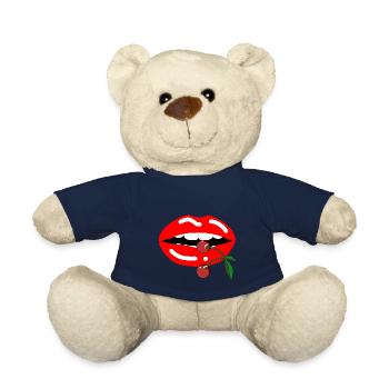 Bouche de cerise - Nounours - bleu marine - Devant