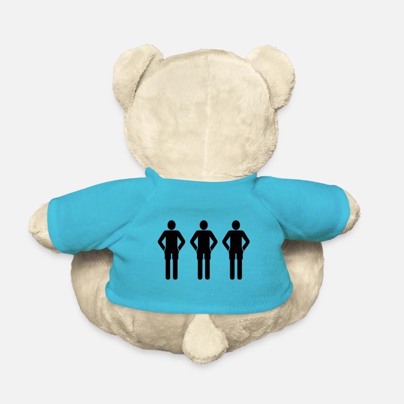 1W4 3L = Ein Waldviertler ist drei Leute - Teddy - Atollblau