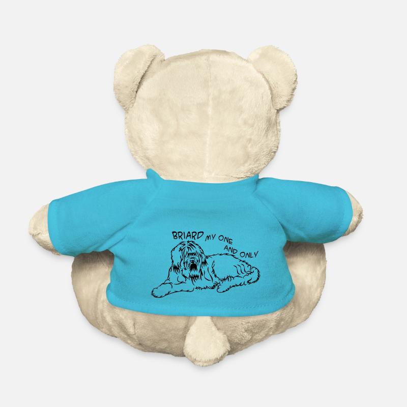 Briard_mitSchrift - Teddy - Atollblau