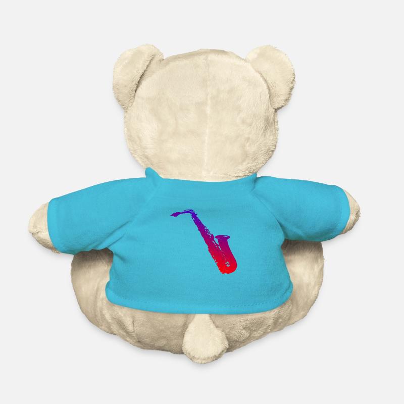 Saxophone - Nounours - bleu outremer
