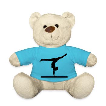 Gymnast, Gymnastics - Teddy Bear - atoll blue - Front