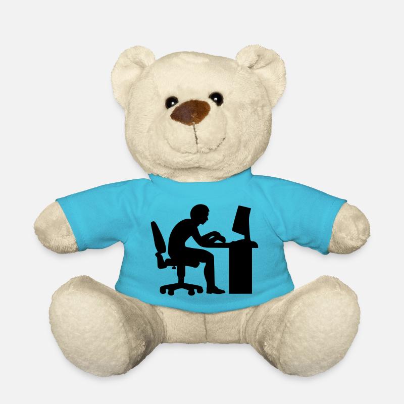 Büro Computer - Teddy - Atollblau