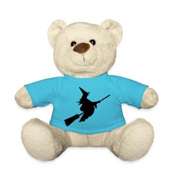 Conception de sorcières Noir pour Halloween - Nounours - bleu outremer - Devant