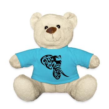 elephant tribal 402 - Teddy - Atollblau - Vorne