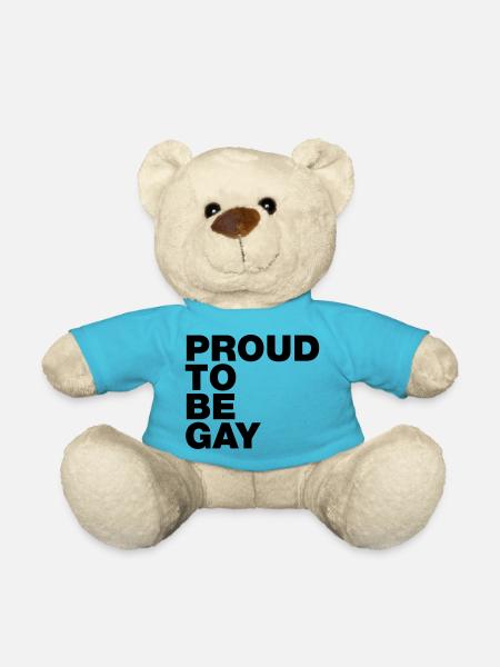 fier d'être gay - Nounours - bleu outremer
