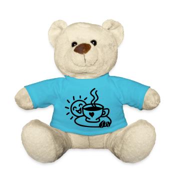 Tasse à café amour - Nounours - bleu outremer - Devant