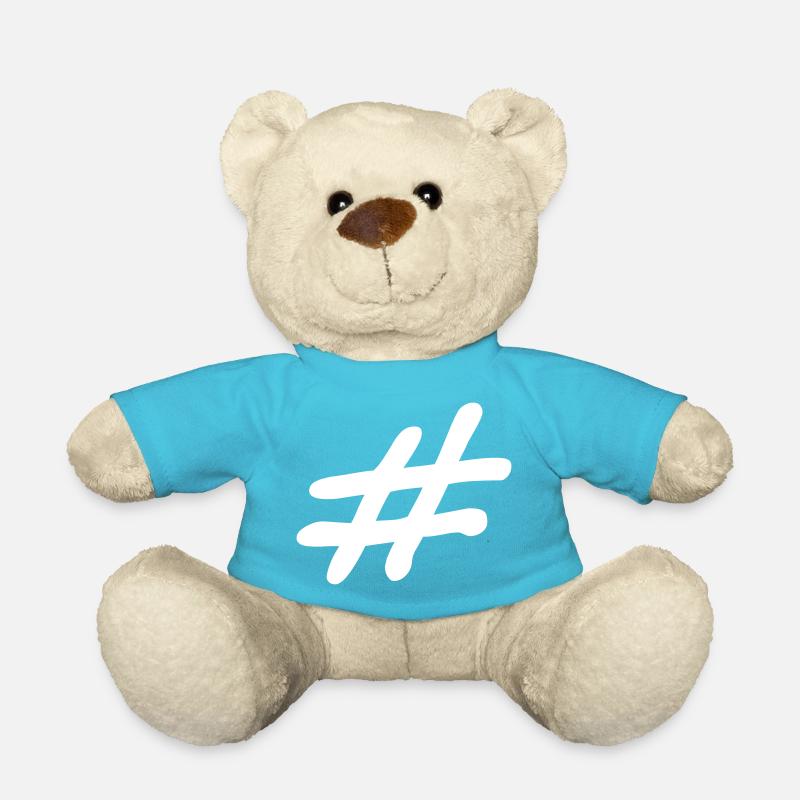 hashtag - Teddy Bear - atoll blue