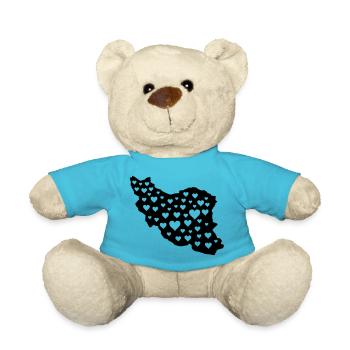 Iran Love 01 - Teddy Bear - atoll blue - Front