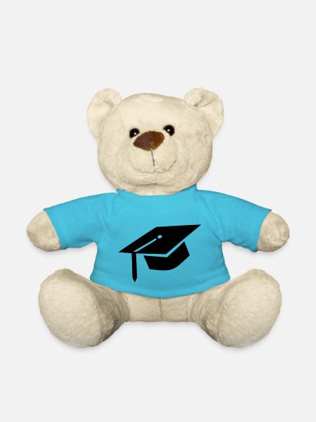 graduation cap - Teddy Bear - atoll blue