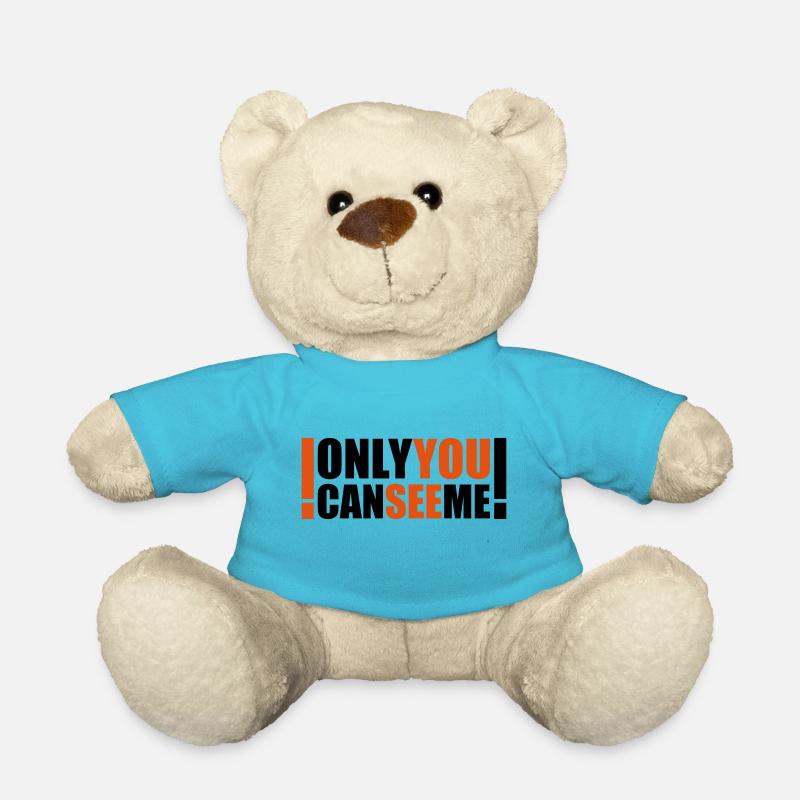 only you can see me - Teddy Bear - atoll blue