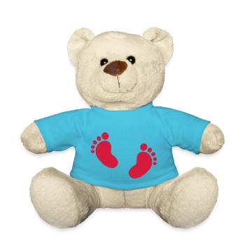 Baby feet - Teddy Bear - atoll blue - Front