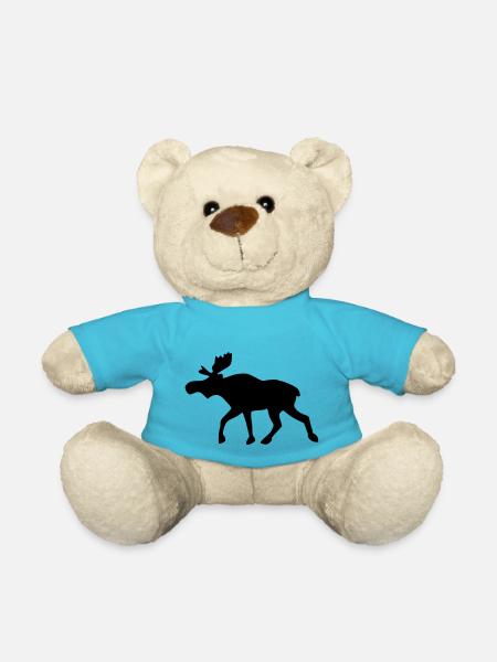 Elch - Teddy - Atollblau