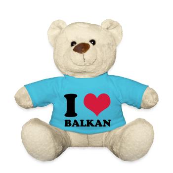 J'aime les Balkans - Nounours - bleu outremer - Devant