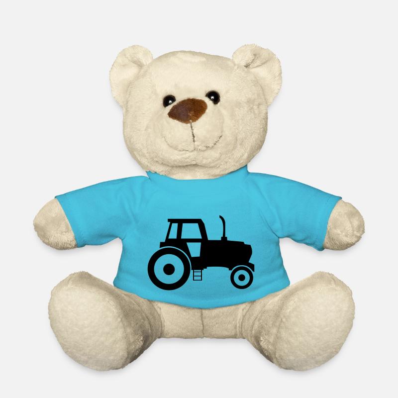 tracteur - Nounours - bleu outremer