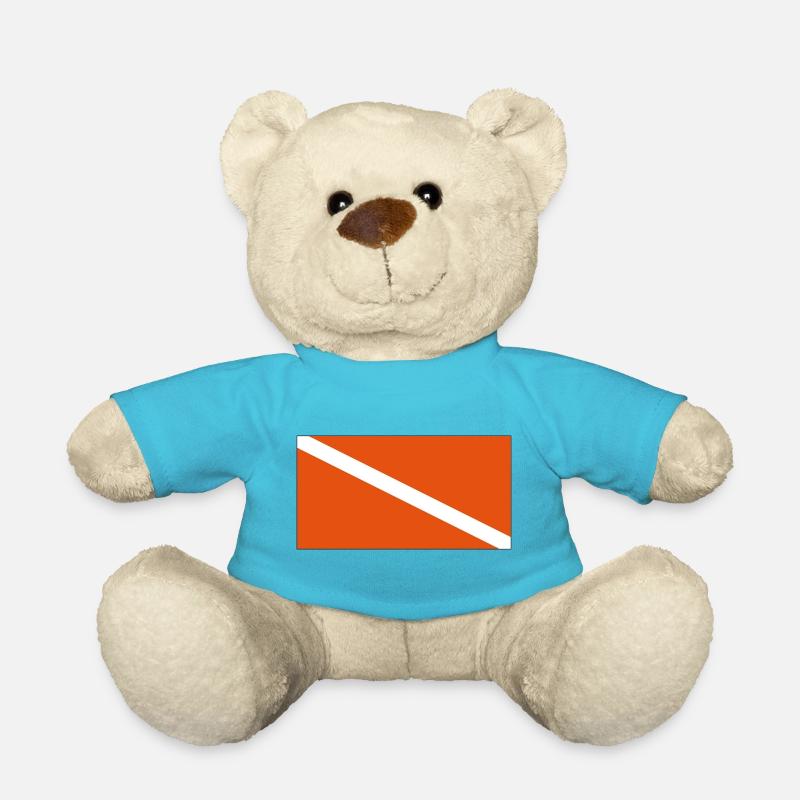 Taucherflagge AI - Teddy - Atollblau
