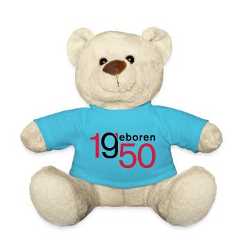 Jahrgang 1950 geboren - Teddy - Atollblau - Vorne