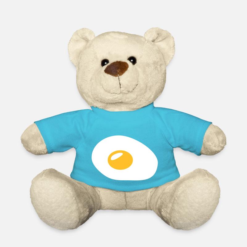 Œufs au plat - Nounours - bleu outremer