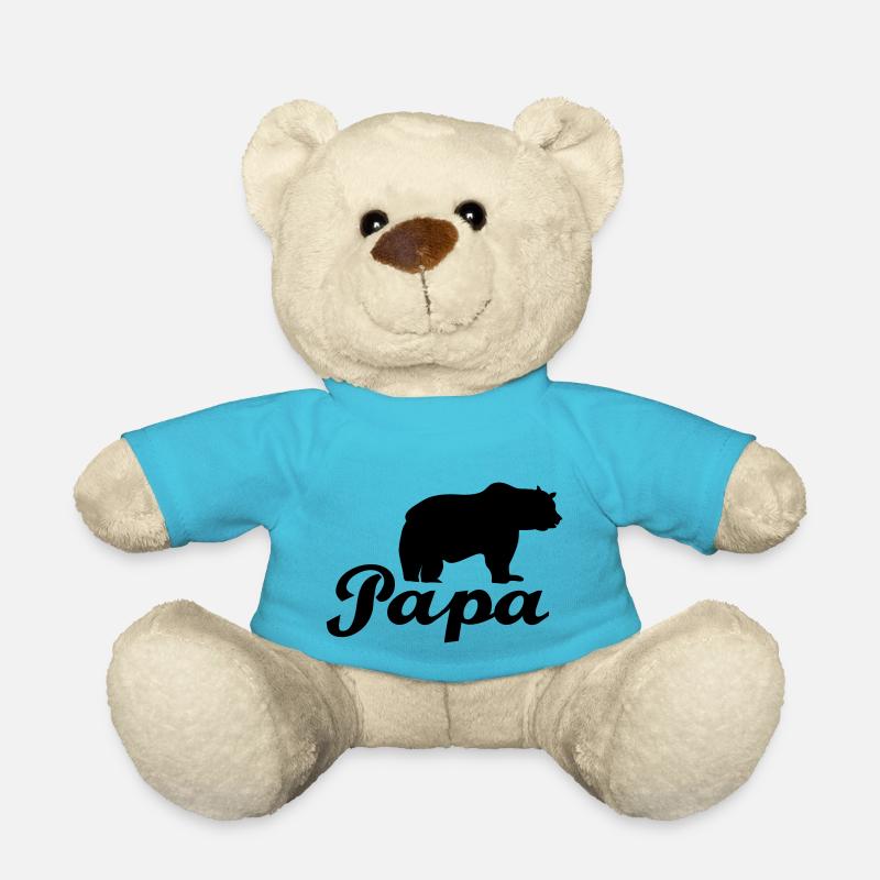 papa bear - Teddy Bear - atoll blue
