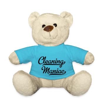 Cleaning devil - Teddy Bear - atoll blue - Front