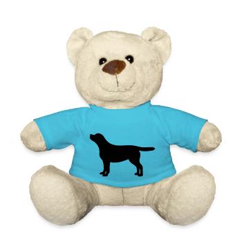 Labrador Silhouette - Teddy - Atollblau - Vorne