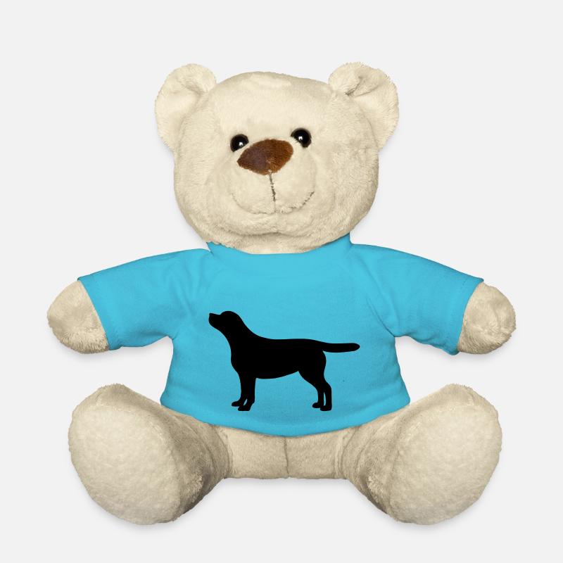 Labrador silhouette - Nounours - bleu outremer
