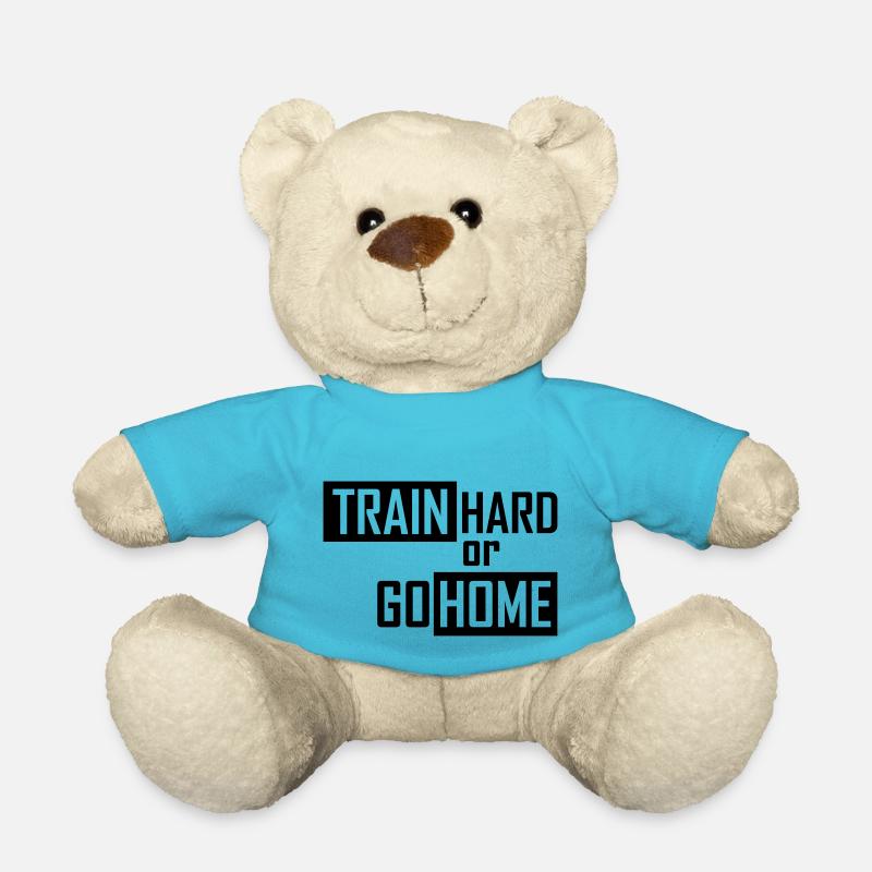 train hard or go home - Teddy - Atollblau
