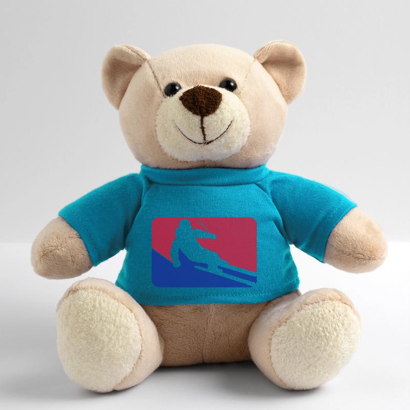 button frame shield ski drive down mountain winter Teddy Bear