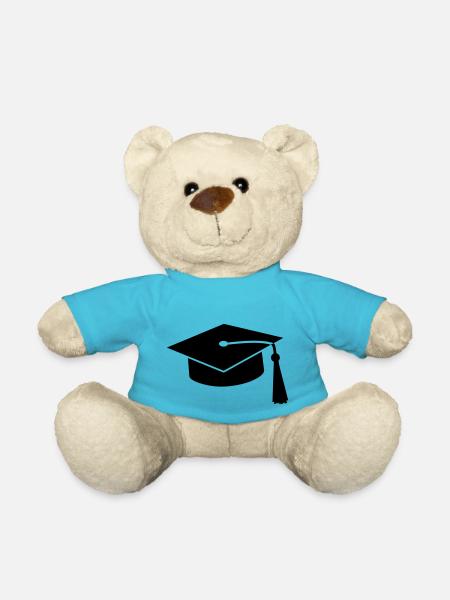 Abschluss Mütze - Doktorhut v2 - Teddy - Atollblau
