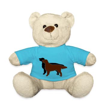 2 Flat Coated Retriever - Teddy - Atollblau - Vorne