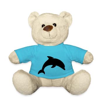 Delphin - Teddy - Atollblau - Vorne