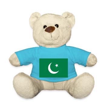 Pakistan Flagge / Drapeau Pakistan - Teddy - Atollblau - Vorne