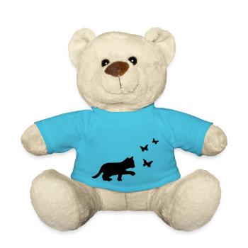 Chat Papillon - Nounours - bleu outremer - Devant