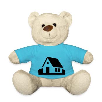 House - Teddy Bear - atoll blue - Front
