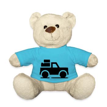 Truck Pickup SUV Icon Minimal Icon Vector - Teddy Bear - atoll blue - Front