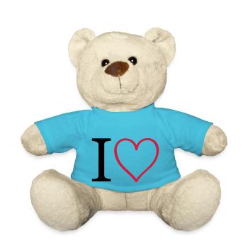 herz i heart - Teddy - Atollblau - Vorne