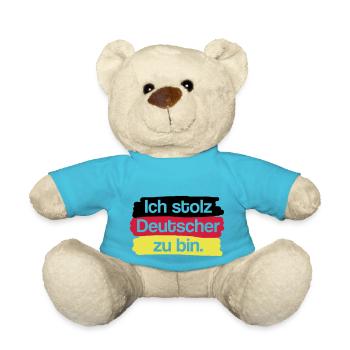 I'm proud to be German. - Teddy Bear - atoll blue - Front