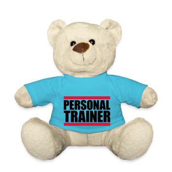 Personal trainer logo - Teddy Bear - atoll blue - Front