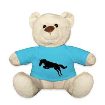 Horse, Riding - Teddy Bear - atoll blue - Front