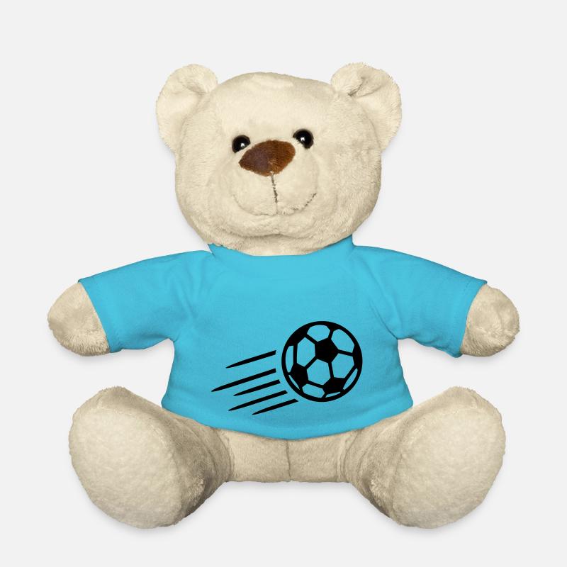 Fußball - Teddy - Atollblau