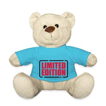 Limited Edition besonders einzigartig Unikat Juwel - Teddy - Atollblau - Vorne