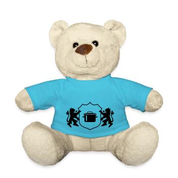 Wappen Kochtopf - Teddy - Atollblau - Vorne
