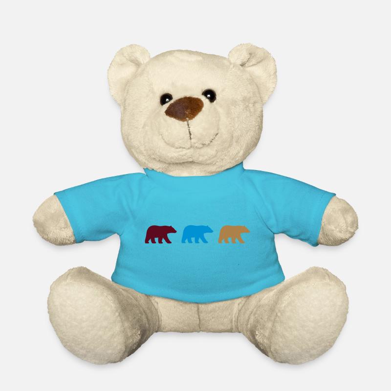 drei Bären - Teddy - Atollblau