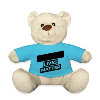 black lives matter - Teddy - Atollblau - Vorne