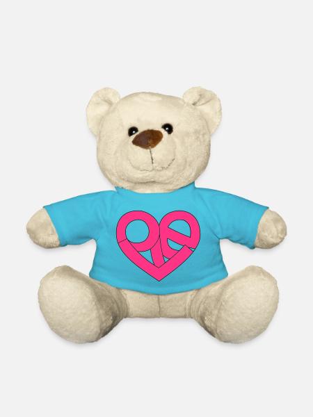 Love im Herz - Teddy - Atollblau