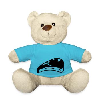 Steak, meat (cheap!) - Teddy Bear - atoll blue - Front