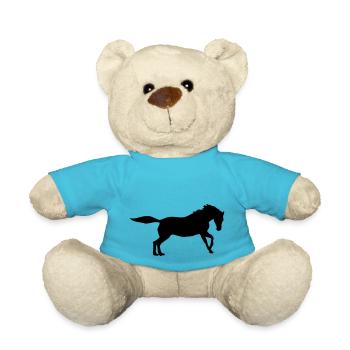 cheval - Nounours - bleu outremer - Devant