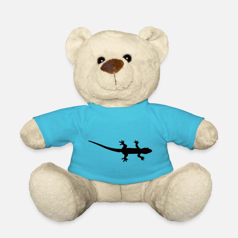 Eidechse Silhouette - Teddy - Atollblau