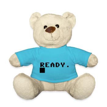 C-64 boot prompt - Teddy Bear - atoll blue - Front