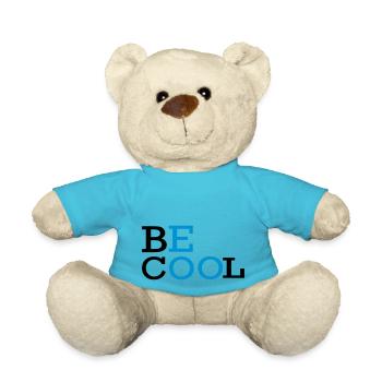 BE COOL Text-Logo - Teddy - Atollblau - Vorne